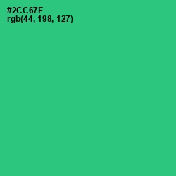 #2CC67F - Malachite Color Image