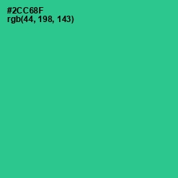 #2CC68F - Shamrock Color Image