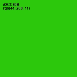 #2CC80B - Harlequin Color Image