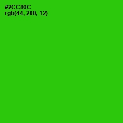 #2CC80C - Harlequin Color Image