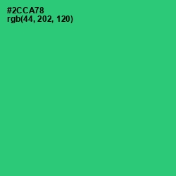 #2CCA78 - Malachite Color Image