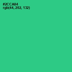 #2CCA84 - Shamrock Color Image