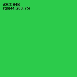 #2CCB4B - Malachite Color Image