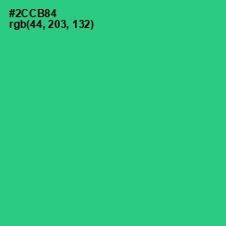 #2CCB84 - Shamrock Color Image