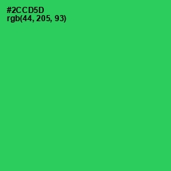 #2CCD5D - Malachite Color Image