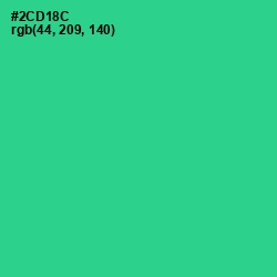 #2CD18C - Shamrock Color Image
