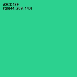 #2CD18F - Shamrock Color Image