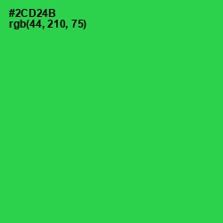 #2CD24B - Malachite Color Image