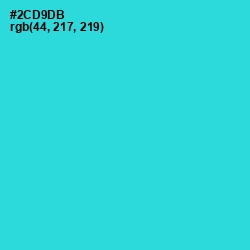 #2CD9DB - Turquoise Color Image