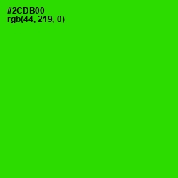 #2CDB00 - Harlequin Color Image