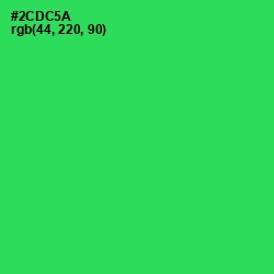 #2CDC5A - Malachite Color Image