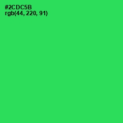 #2CDC5B - Malachite Color Image