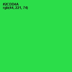 #2CDD4A - Malachite Color Image