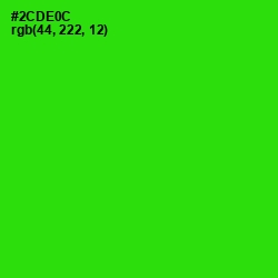 #2CDE0C - Harlequin Color Image