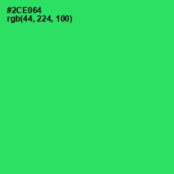 #2CE064 - Malachite Color Image