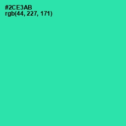 #2CE3AB - Shamrock Color Image