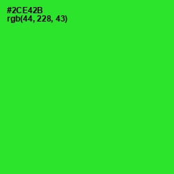 #2CE42B - Harlequin Color Image