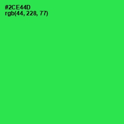 #2CE44D - Malachite Color Image