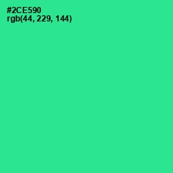 #2CE590 - Shamrock Color Image