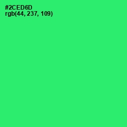 #2CED6D - Malachite Color Image