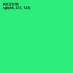 #2CED7B - Spring Green Color Image