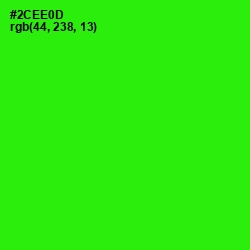 #2CEE0D - Harlequin Color Image