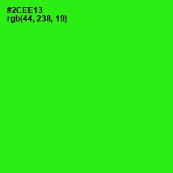 #2CEE13 - Harlequin Color Image