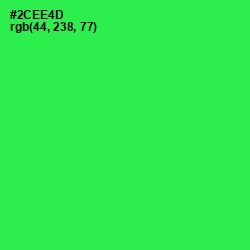 #2CEE4D - Malachite Color Image