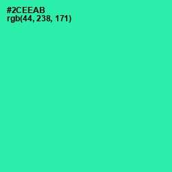 #2CEEAB - Shamrock Color Image