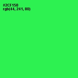 #2CF150 - Malachite Color Image