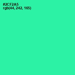 #2CF2A5 - Shamrock Color Image
