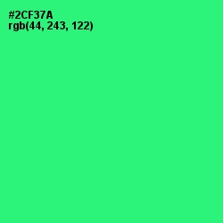 #2CF37A - Spring Green Color Image
