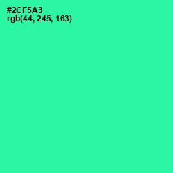 #2CF5A3 - Shamrock Color Image