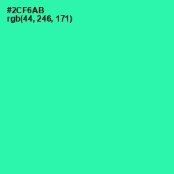 #2CF6AB - Shamrock Color Image