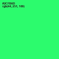 #2CFB6D - Spring Green Color Image