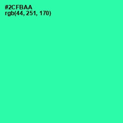 #2CFBAA - Shamrock Color Image