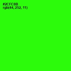 #2CFC0B - Harlequin Color Image