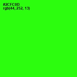 #2CFC0D - Harlequin Color Image