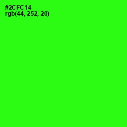 #2CFC14 - Harlequin Color Image