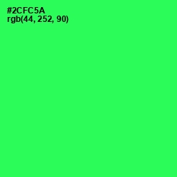 #2CFC5A - Malachite Color Image