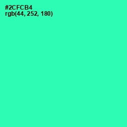 #2CFCB4 - Shamrock Color Image
