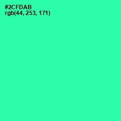 #2CFDAB - Shamrock Color Image