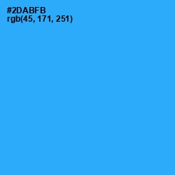 #2DABFB - Dodger Blue Color Image