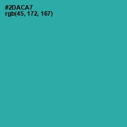 #2DACA7 - Pelorous Color Image
