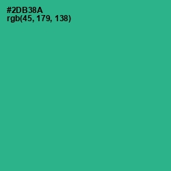#2DB38A - Jungle Green Color Image
