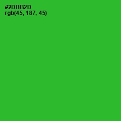 #2DBB2D - Forest Green Color Image