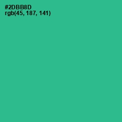 #2DBB8D - Jungle Green Color Image