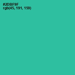 #2DBF9F - Keppel Color Image