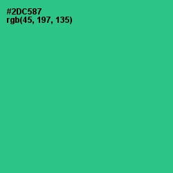 #2DC587 - Shamrock Color Image