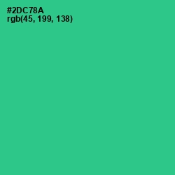 #2DC78A - Shamrock Color Image